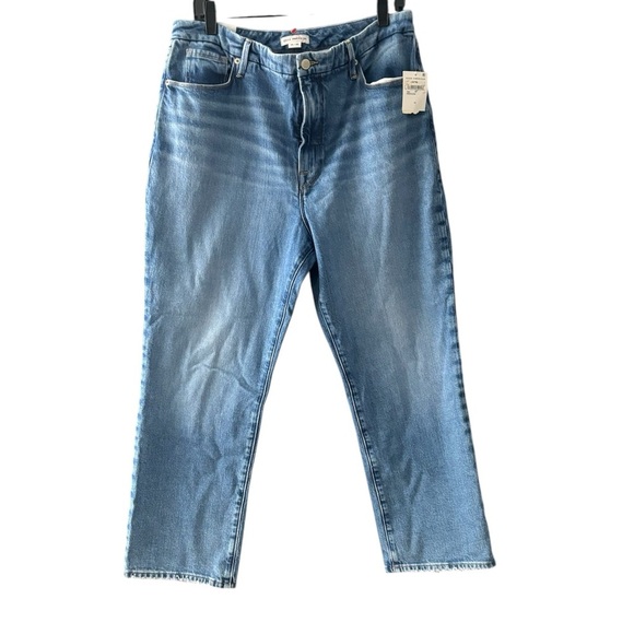 Good American Women’s Straight High Rise Cropped Jean Size 14/32 New - Picture 1 of 11